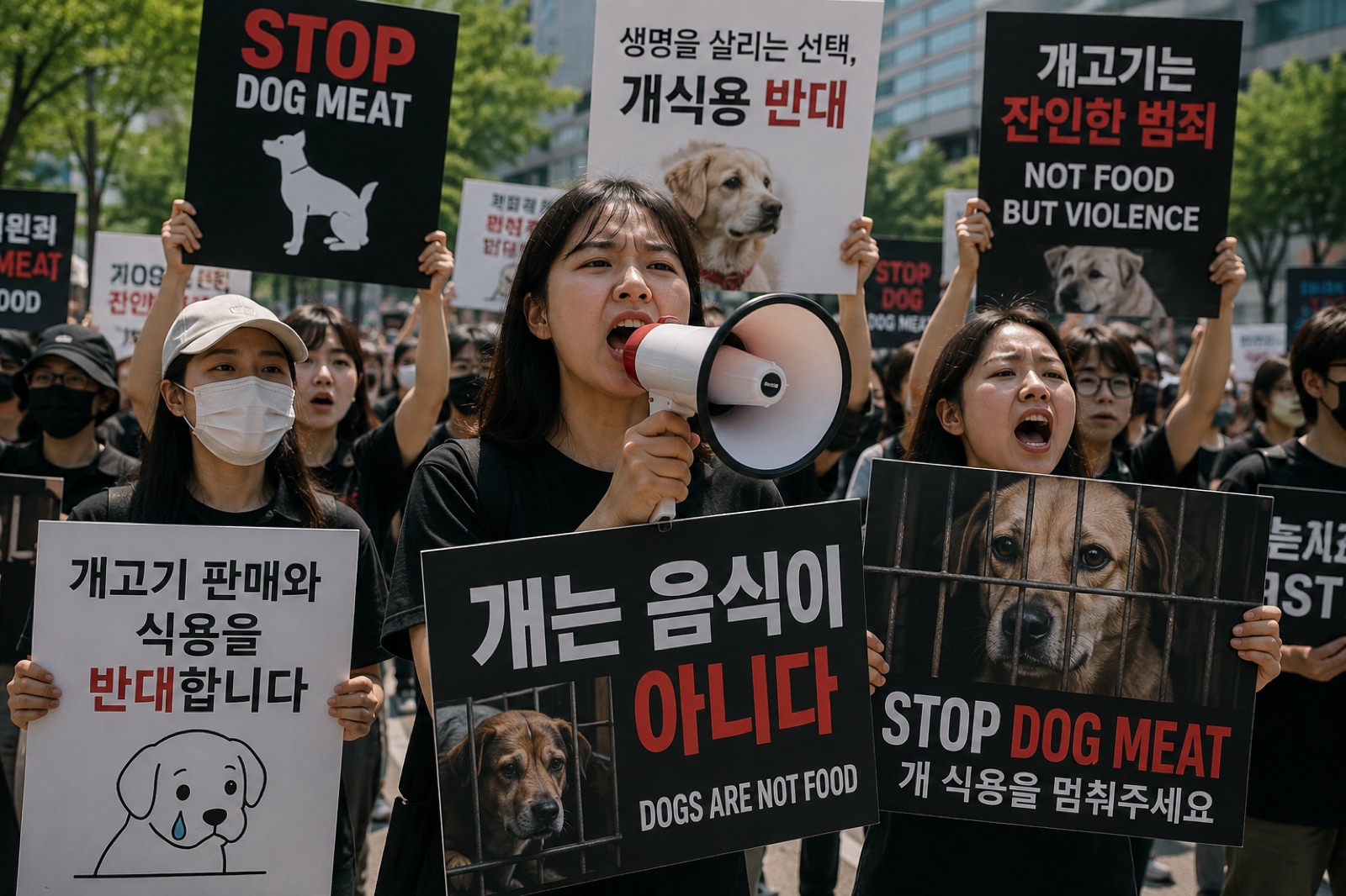 개고기 반대 집회